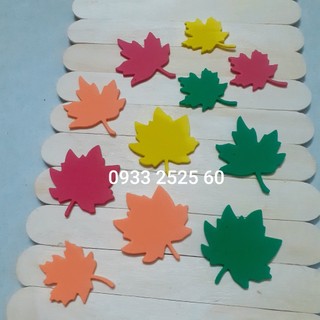 20 lá phong  XỐP 4.5cm, 4.2cm, 3.7cm, nhiều màu- Phụ kiện trang trí handmade- thiệp, đồ dùng mầm non, DIY