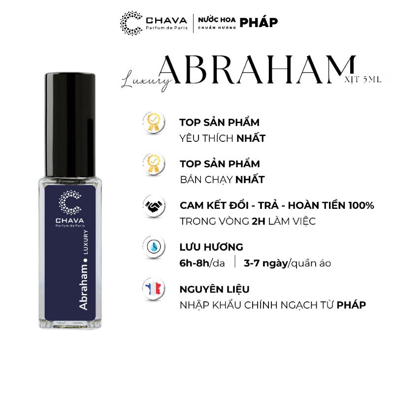 NƯỚC HOA MINI LUXURY ABRAHAM 5ML - CHAVA