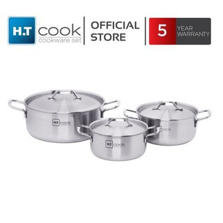 Bộ 3 nồi ht cook, sky start inox 430 cao cấp
