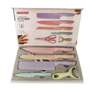 BỘ DAO 6 MÓN KITCHEN KNIFE LÚA MẠCH