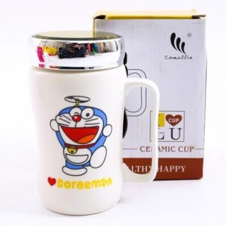 Cốc sứ giữ nhiệt cao cấp có nắp đậy