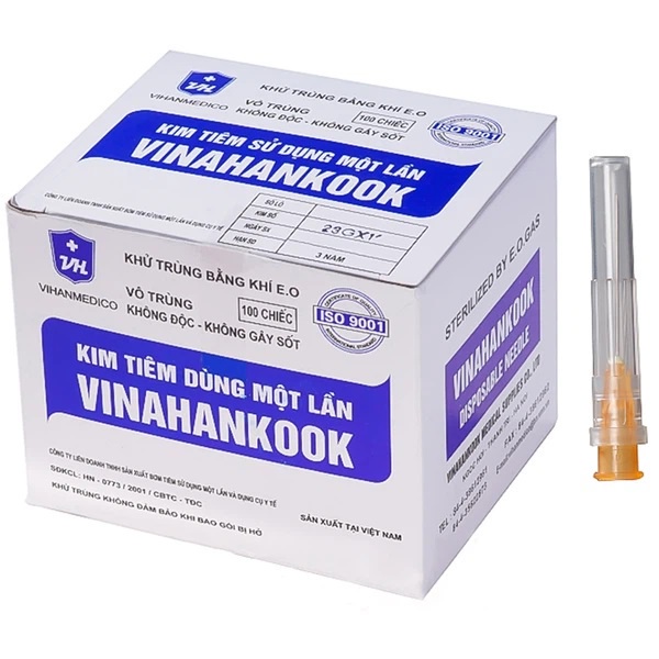 ✅  Đầu Kim Tiêm Vinahankook | 18G, 20G, 22G, 23G, 25G,26G -VT0160
