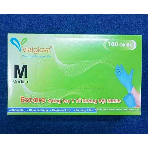 ✅ Găng Tay Y Tế Nitrile  VietGlove   | Bao Tay Phun Xăm -VT0857