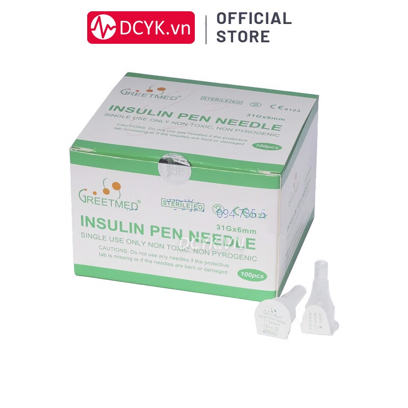 ✅  Đầu Kim Chích Tiểu Đường  GreetMed 31G | Hoặc Nhãn Hiệu Tương Đương -VT0593