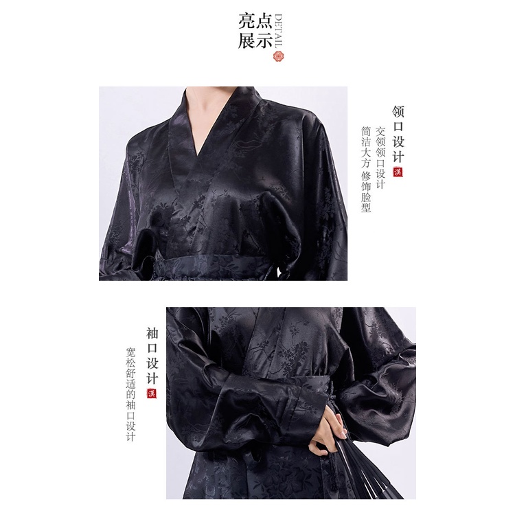 Huachi kee Đầm Hán Phục Cách Tân Hàng Ngày Chính Hãng tengwangge ming made pony Phong Cách Trung Hoa Mới Cho Nữ