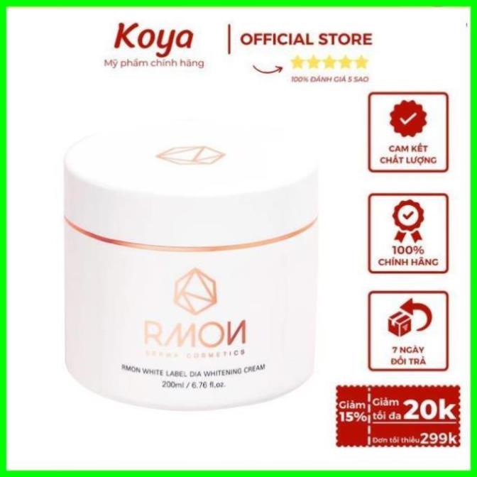 Kem body Rmon 200ml Hàn Quốc chứa tinh chất tế bào gốc phục hồi da giúp dưỡng trắng da căng bóng mịn màng - A02
