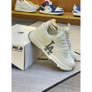 Giày thể thao MLB Chunky Run.ner Basic LA Beige Grey Lai Au Nam Nữ