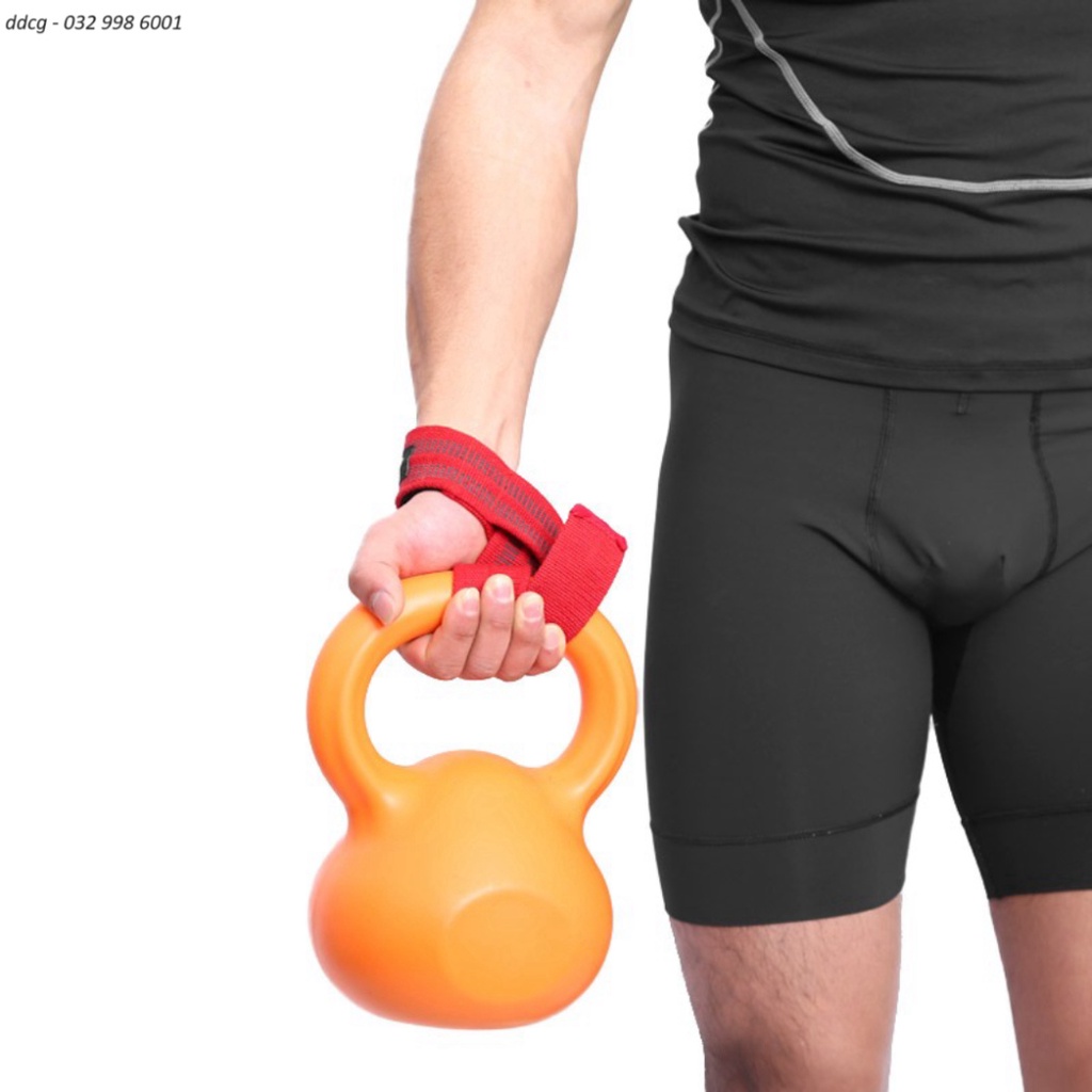 1 đôi Dây kéo lưng chính hãng Aolikes 7635 có đệm Lifting Straps DdcFS06 Đai quấn cổ tay tập kéo lưng xô nâng tạ ddcg07