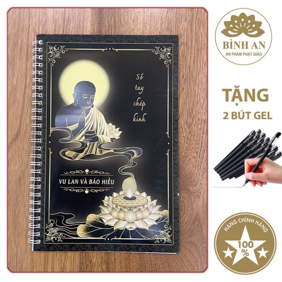 Tặng Viết - Sổ Chép Kinh Vu Lan Báo Hiếu mẫu đen