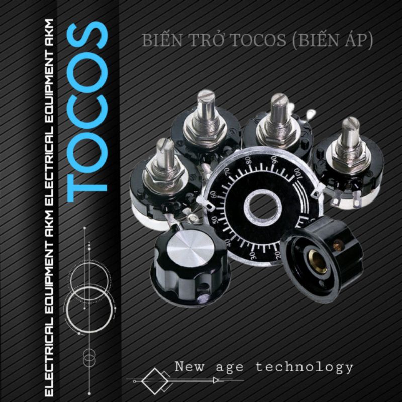 CHIẾT ÁP NÚM VẶN 2K /5K/10K/22K500K/ BIẾN TRỞ NÚM VẶN 2K/5K/10K/22K/500K