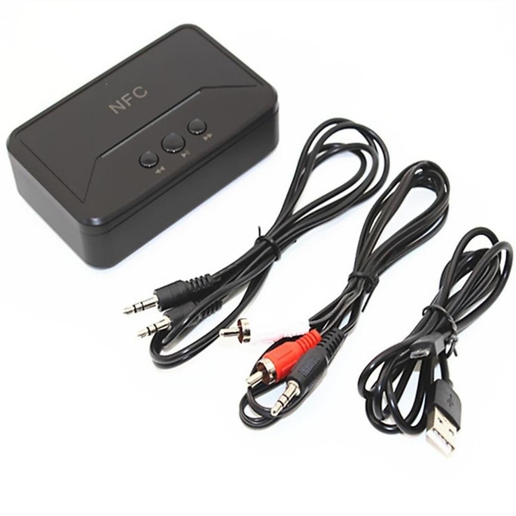 Bộ thu bluetooth 5.0 nhận âm thanh không dây NFC BT200 phát cho loa amly loa xe hơi