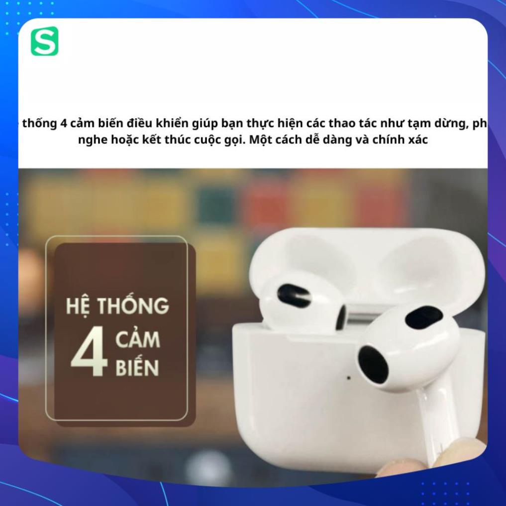 Tai Nghe Bluetooth Không Dây AP3 Âm To Mic Rõ Pin Trâu Chạm Cảm Ứng Chạm Định Vị Đổi Tên