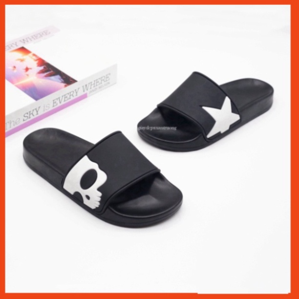 Dép Quai Ngang HYDROGEN Họa Tiết  Ngôi sao ,đầu lâu , hàng cao cấp mới nhất 2023* HDL