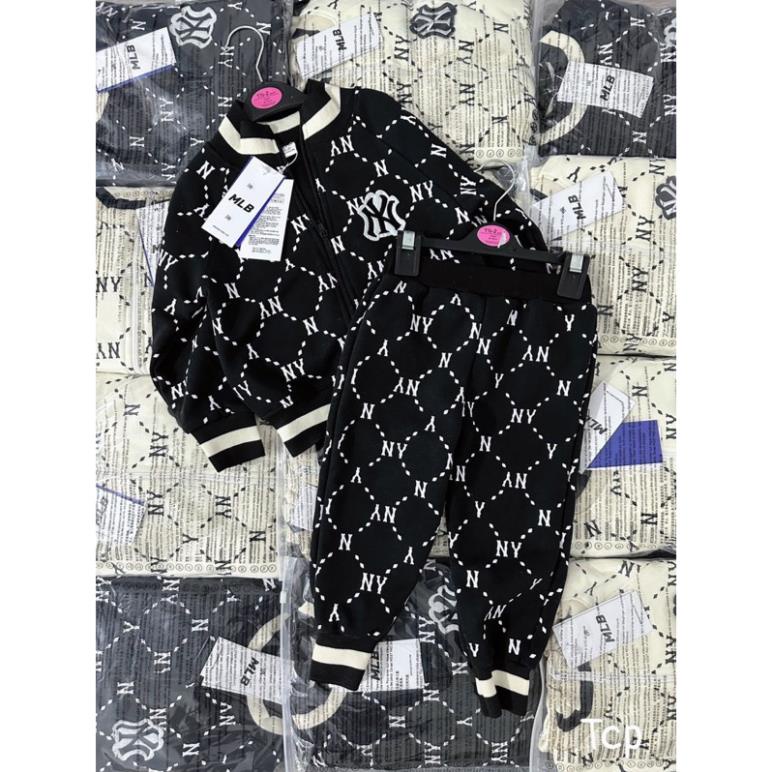 Bộ nyi in tràn kéo khoá bo cổ cho bé hot