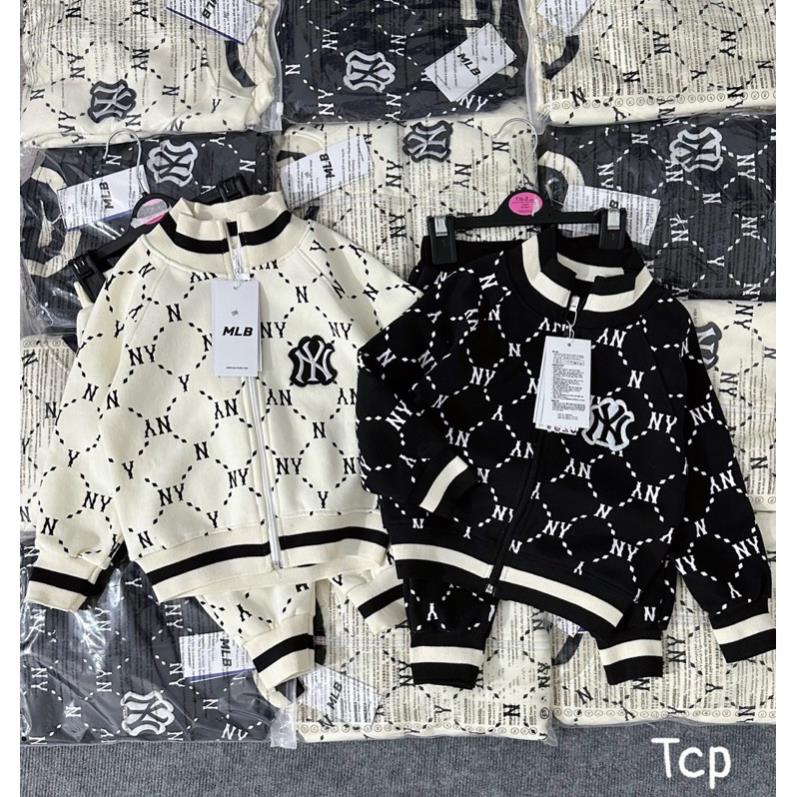 Bộ nyi in tràn kéo khoá bo cổ cho bé hot