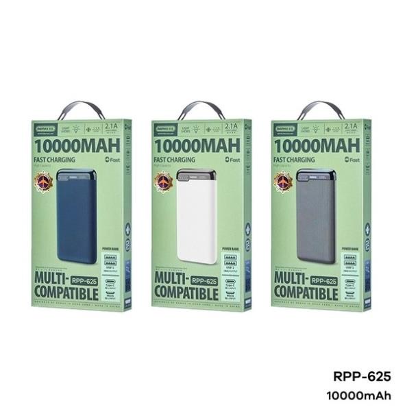 Pin sạc dự phòng Remax 625 10000mah sạc nhanh có led
