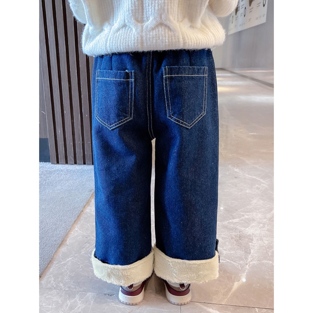 Quần Legging Vải Nhung Thời Trang Thu Đông Mới 2023 Dành Cho Bé Gái