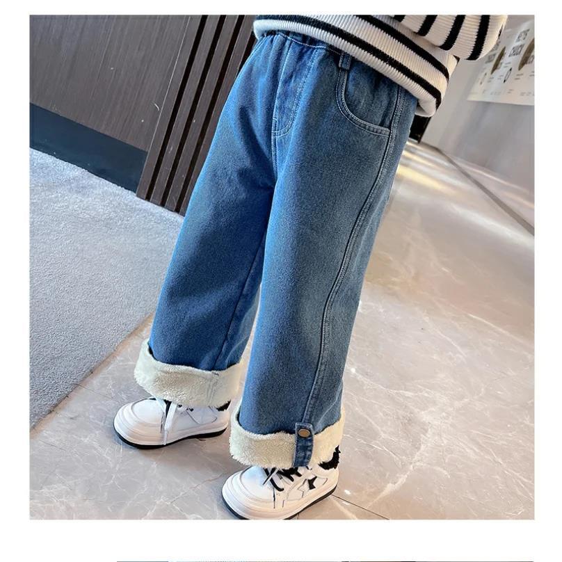 Quần Legging Vải Nhung Thời Trang Thu Đông Mới 2023 Dành Cho Bé Gái