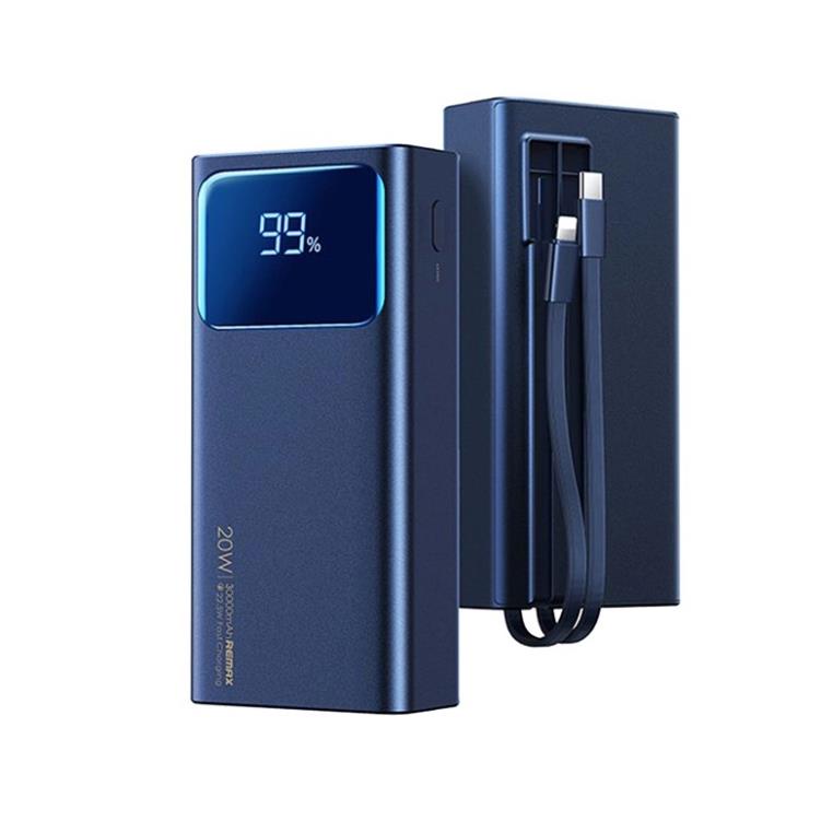 Pin sạc dự phòng Remax 535 20000mah sạc nhanh PD 22.5W có led báo dung lượng kèm dây