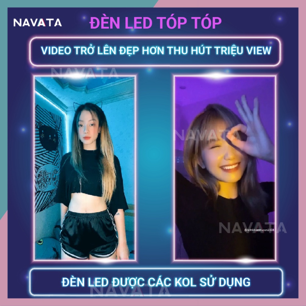 Đèn Led Tóp Tóp 5m 10m Điều Khiển APP 16 Triệu Màu, Pha Màu DIY đèn trang trí phòng ngủ Led 5050 RGB Loại Tốt Hot