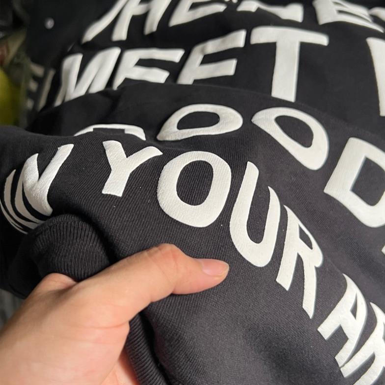 Áo hoodie WHENEVER in nổi 3D vải 100% cotton siêu dày, siêu bền, không bị xù lông Gonz.brand