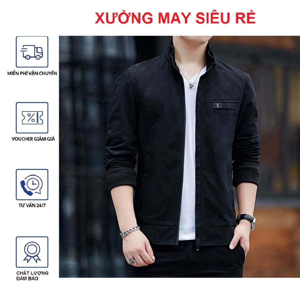 Áo khoát kaki nam 2 lớp 1 dây kéo cực chất rất hot-A1000