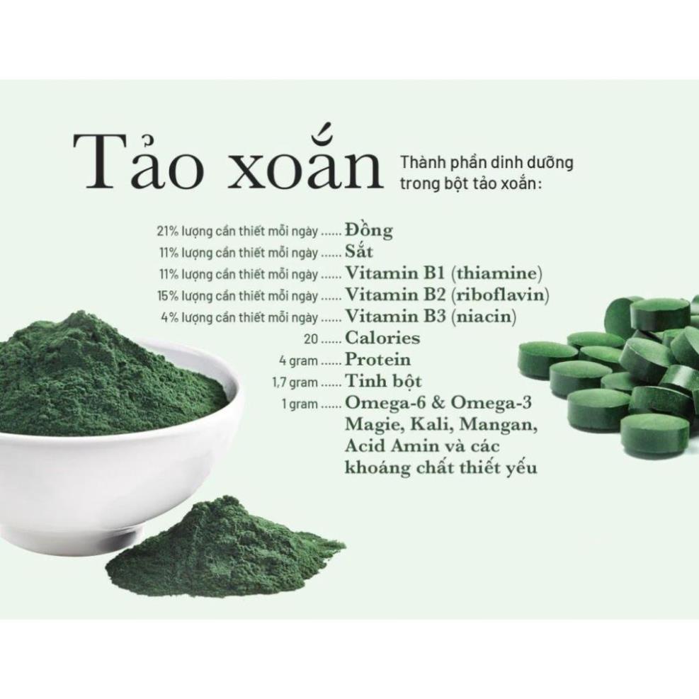 Tảo Xoắn Spirulina Nhật Bản Hộp 2200 Viên