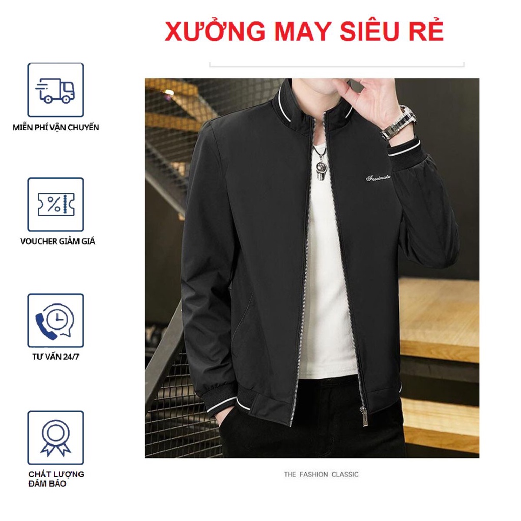 Áo khoác gió nam rẻ dù viền rất hot siêu chất-A1004