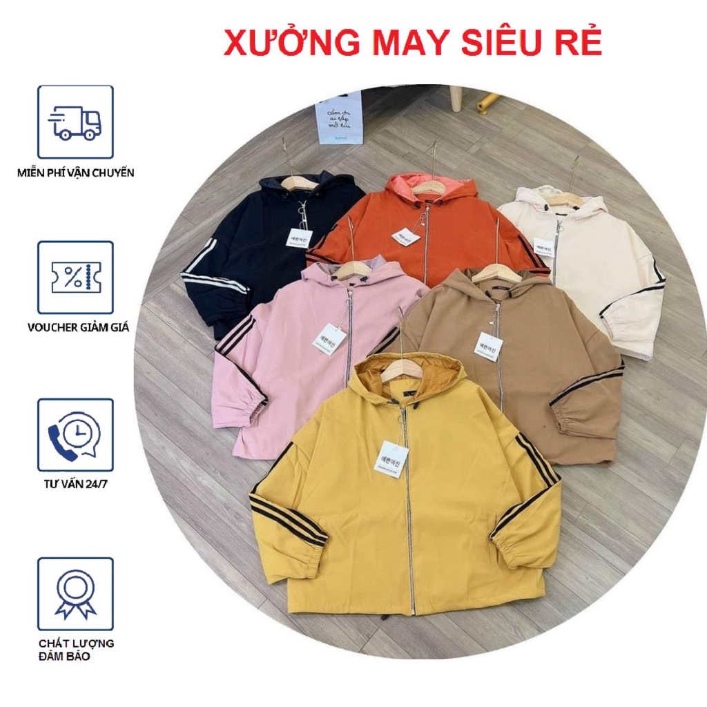 Áo khoát nữ da lộn 2 lợp 3 sọc ngộ nghĩnh phong cách-A852