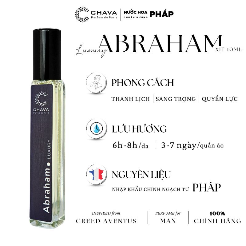 NƯỚC HOA MINI LUXURY ABRAHAM 10ML - CHAVA