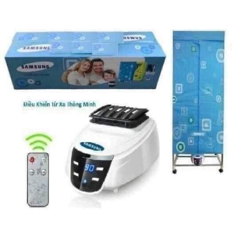 Tủ sấy quần áo samsung khử mùi kháng khuẩn có điều khiển từ xa bảo hành 6 tháng