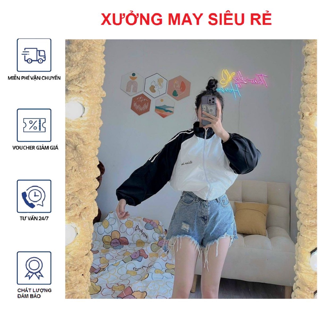 Áo khoác dù nữ Ralance love bao chất đẹp cá tính-A940