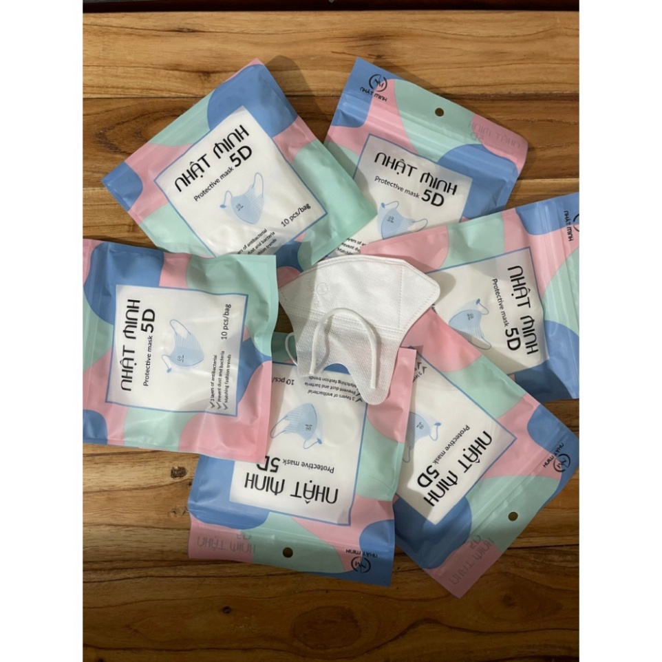 KHẨU TRANG NHẬT NINH 5D MASK 200 CHIẾC 1 HỘP NGĂN KHÓI BỤI VÀ VI KHUẨN CỰC TỐT