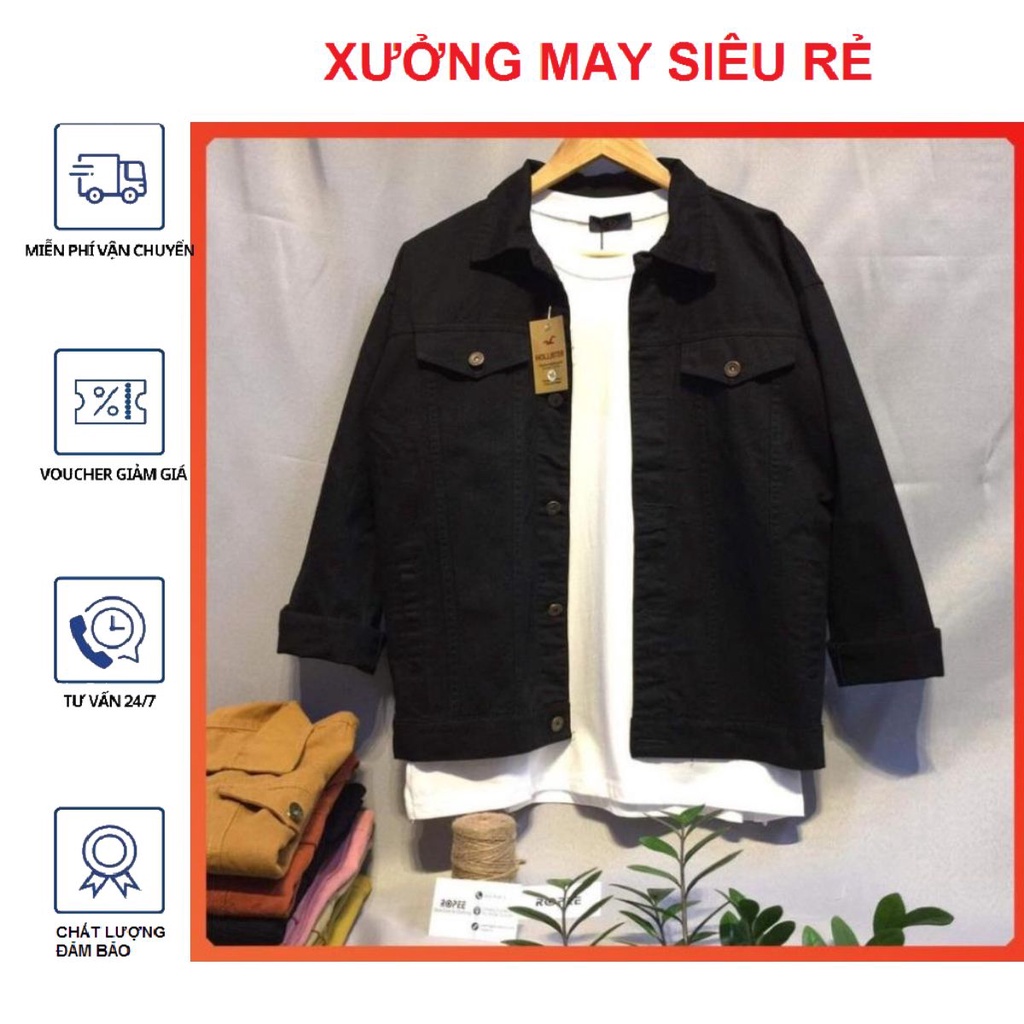 ÁO KHOÁC KAKI JEAN NAM ĐẸP THỜI TRANG MỚI NHẤT