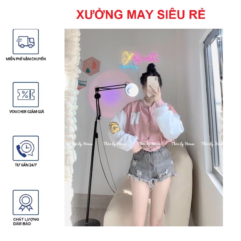 Áo gió 2 lớp chữ W cute chuẩn shop-A847