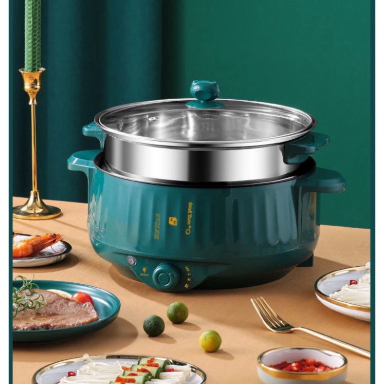 NÔI LẨU ĐIỆN ĐA NĂNG 2 TẦNG CÔNG SUẤT 1000W, NỒI LẨU ĐIỆN MINI SIÊU TIỆN LỢI CHO GIA ĐÌNH 2023