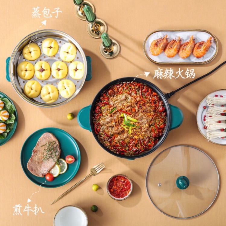 NÔI LẨU ĐIỆN ĐA NĂNG 2 TẦNG CÔNG SUẤT 1000W, NỒI LẨU ĐIỆN MINI SIÊU TIỆN LỢI CHO GIA ĐÌNH 2023