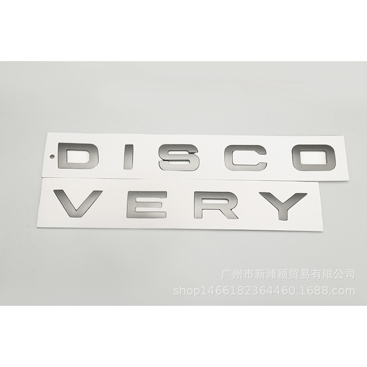 Đề can Chữ DISCOVERY nổi dán ô tô - Logo DISCOVERY - Decal Ô tô Decal chữ nổi kim loại 3D cao cấp Di