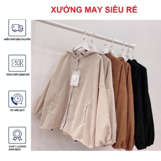 Áo khoác Basic Nhung Gân form rộng cực đẹp