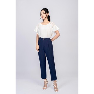 Áo sơ mi tay cánh tiên, phối ren mmoutfit m-ao050321156