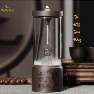 Thác Khói Trầm Hương Tháp Chuông Thắp Trầm Gốm Tượng Phật Cao Cấp Phật Nư Lai Thiền Tịnh An Yên PHƯƠNG BẢO ÂN