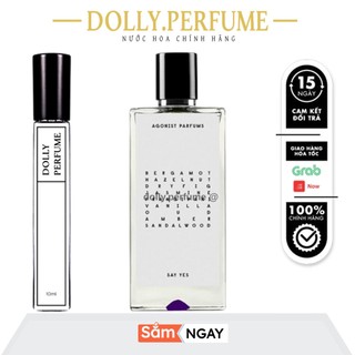 Tester nước hoa unisex agonist - say yes 10ml
