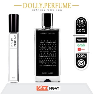 Tester nước hoa unisex agonist - black amber 10ml