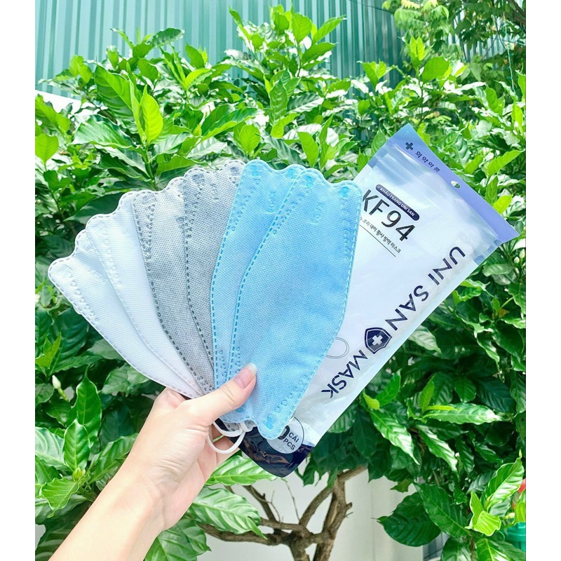 [THÙNG 300 CÁI] Khẩu trang KF94 UNISan MASK 4 lớp kháng khuẩn, kiểu dáng 4D Hàn Quốc hàng chính hãng chống bụi mịn