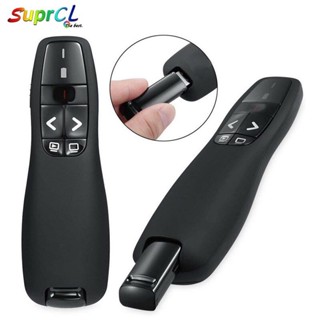 Bút Trình Chiếu Slide R400 PowerPoint Laser 2.4G. Bút Chỉ Máy Chiếu Màu Đen, Nút Ấn Nhạy, Lazer sáng, Phiên Bản Nâng Cấp