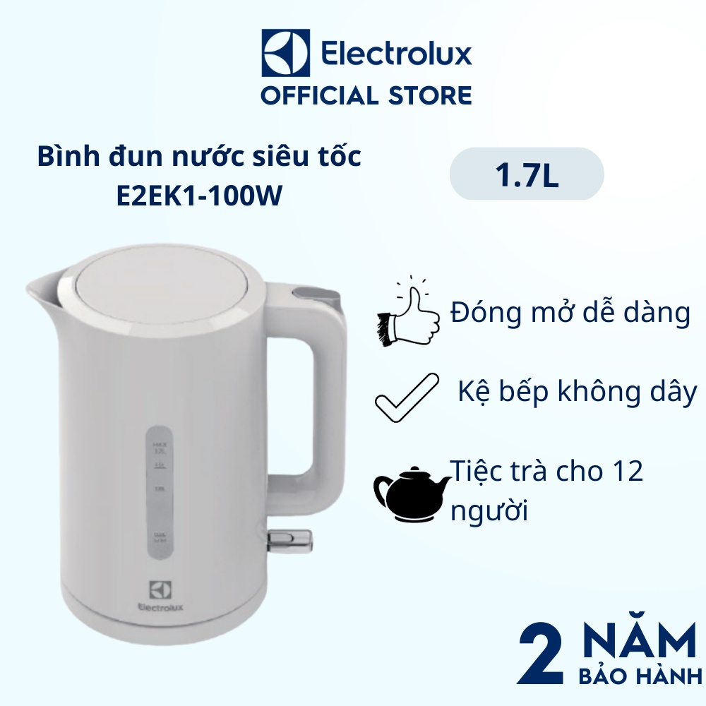 Bình đun nước siêu tốc Electrolux 1.7L E2EK1-100W