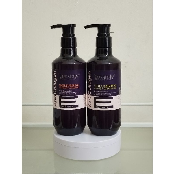 Dầu Gội - Xả siêu mượt Lusstaly Vitamin E Collagen chính hãng Cty Thái Hương
