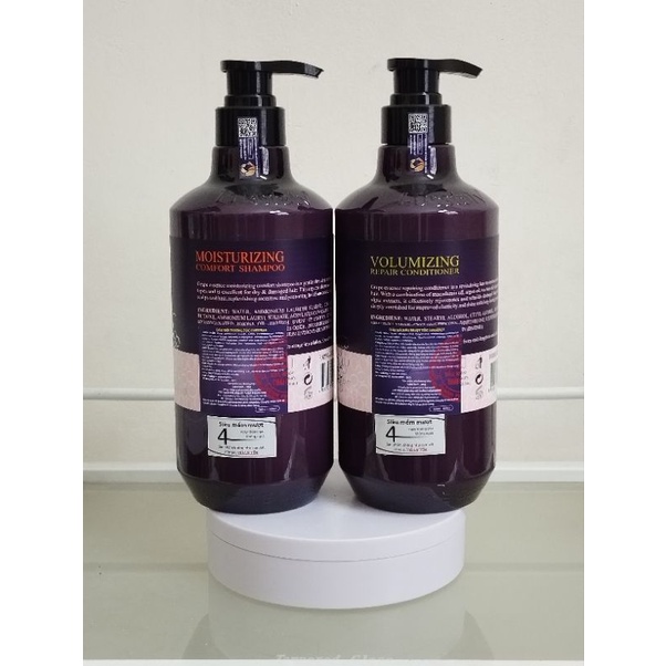 Dầu Gội - Xả siêu mượt Lusstaly Vitamin E Collagen chính hãng Cty Thái Hương