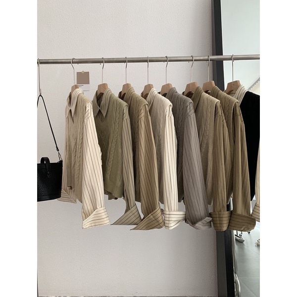 Set Áo Gile Kèm Sơmi QC ảnh thật