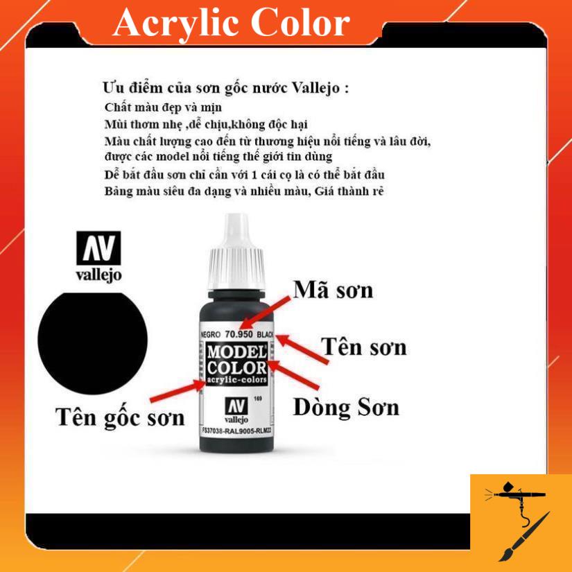 Sơn cơ bản cao cấp Vallejo Premium Color - 60ml